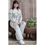 ست بلوز شلوار ملانژ بابونه - مانتو پاتریس رشت