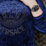 بلوز کراپ مخمل ورساچ - مانتو پاتریس رشت