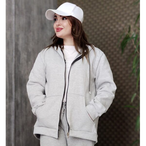 سویشرت ملانژ طوسی - مانتو پاتریس رشت