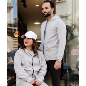 سویشرت ملانژ طوسی - مانتو پاتریس رشت