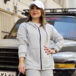 سویشرت ملانژ طوسی - مانتو پاتریس رشت