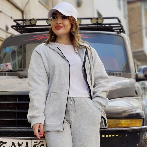 سویشرت ملانژ طوسی - مانتو پاتریس رشت