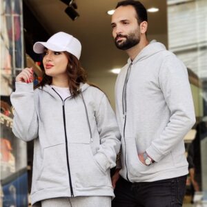 سویشرت ملانژ طوسی - مانتو پاتریس رشت