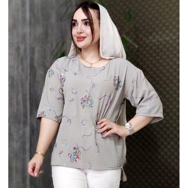 شومیز ابروبادی پولکی - مانتو پاتریس رشت