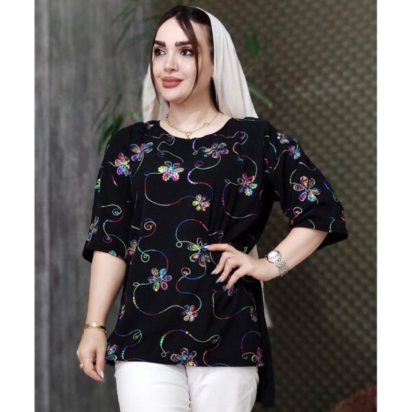 شومیز ابروبادی پولکی - مانتو پاتریس رشت