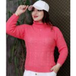 بلوز بافت کراپ یقه اسکی - مانتو پاتریس رشت