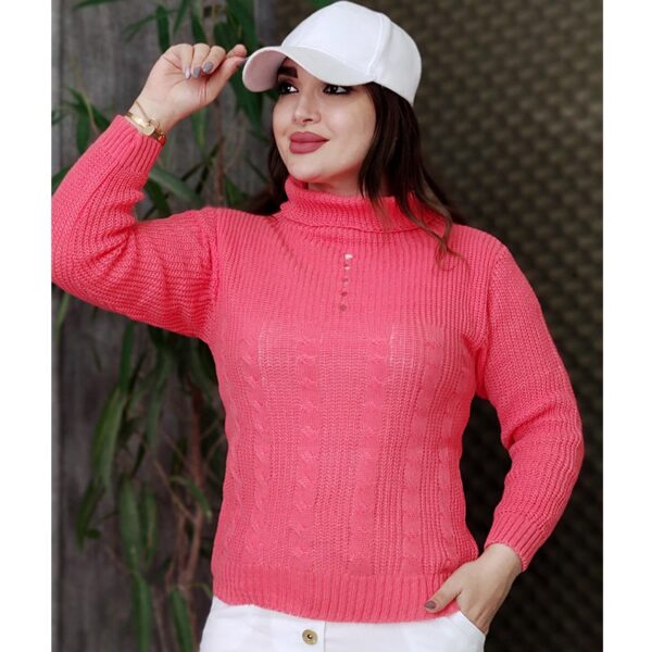 بلوز بافت کراپ یقه اسکی - مانتو پاتریس رشت