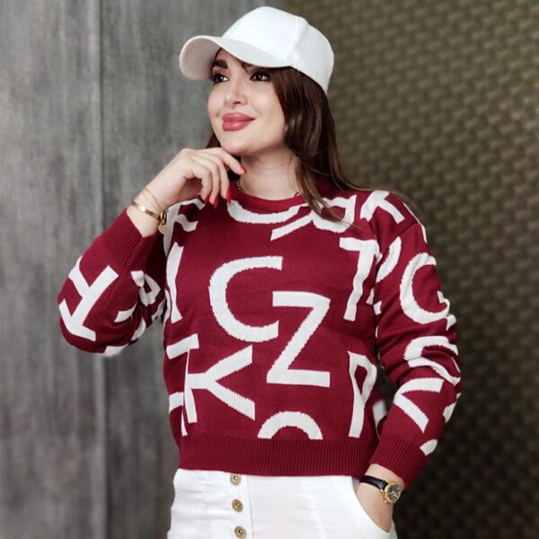 بلوز بافت کراپ حروف - مانتو پاتریس رشت