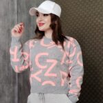 بلوز بافت کراپ حروف - مانتو پاتریس رشت