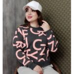 بلوز بافت کراپ حروف - مانتو پاتریس رشت