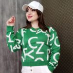 بلوز بافت کراپ حروف - مانتو پاتریس رشت