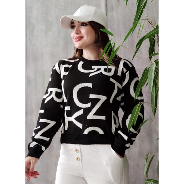 بلوز بافت کراپ حروف - مانتو پاتریس رشت