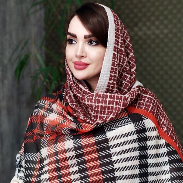 شال پلیسه چهارخونه - مانتو پاتریس رشت