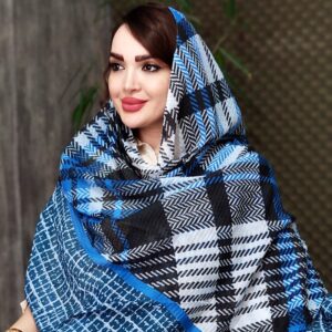 شال پلیسه چهارخونه - مانتو پاتریس رشت