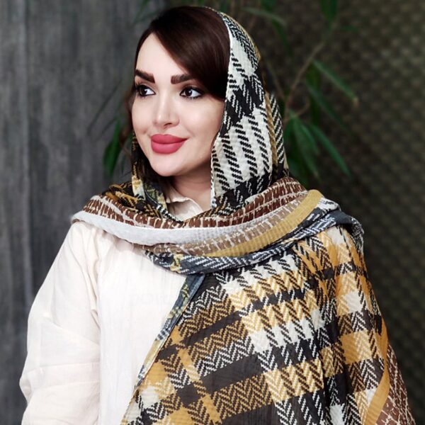 شال پلیسه چهارخونه - مانتو پاتریس رشت