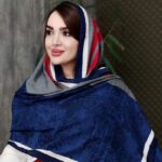 شال حاشیه نوار پاییزه - مانتو پاتریس رشت