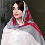 شال حاشیه نوار پاییزه - مانتو پاتریس رشت