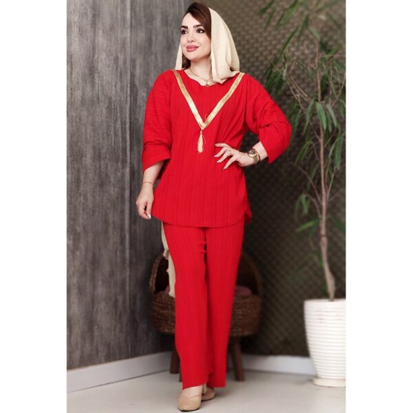 ست کراش نوار طلایی - مانتو پاتریس رشت