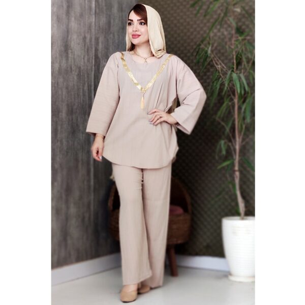 ست کراش نوار طلایی - مانتو پاتریس رشت