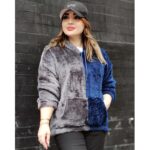 هودی تدی دو رنگ - مانتو پاتریس رشت