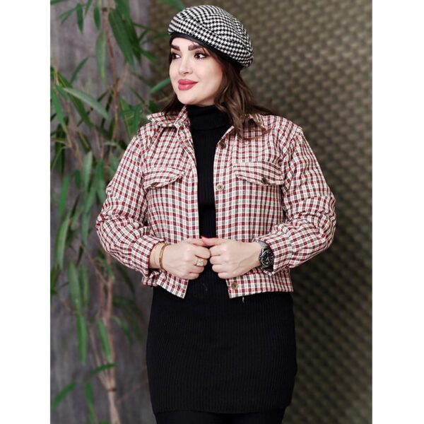 کت کوتاه چهارخونه کشمیر - مانتو پاتریس رشت