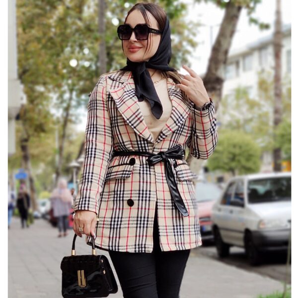 پالتو کتی چهارخونه - مانتو پاتریس رشت