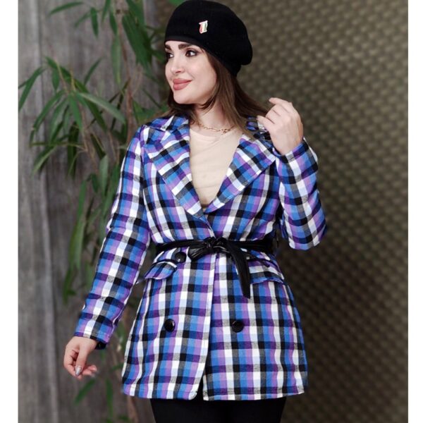 پالتو کتی چهارخونه - مانتو پاتریس رشت