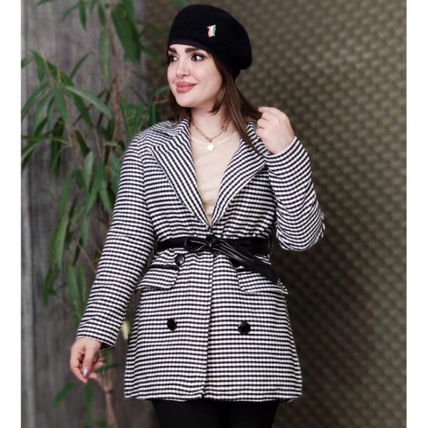 پالتو کتی چهارخونه - مانتو پاتریس رشت