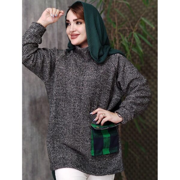 تونیک بافت یقه شل - مانتو پاتریس رشت