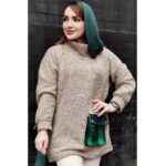 تونیک بافت یقه شل - مانتو پاتریس رشت