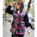 پالتو چهارخونه آستین تدی - مانتو پاتریس رشت