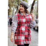 پالتو چهارخونه آستین تدی - مانتو پاتریس رشت