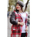 پالتو چهارخونه آستین تدی - مانتو پاتریس رشت