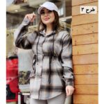 شکت کلاهدار چهارخونه - مانتو پاتریس رشت