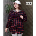 شکت کلاهدار چهارخونه - مانتو پاتریس رشت