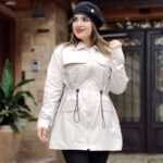 بارانی کتان زارا کمرگت - مانتو پاتریس رشت