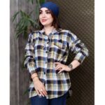 مانتو چهارخونه کلاهدار - مانتو پاتریس رشت