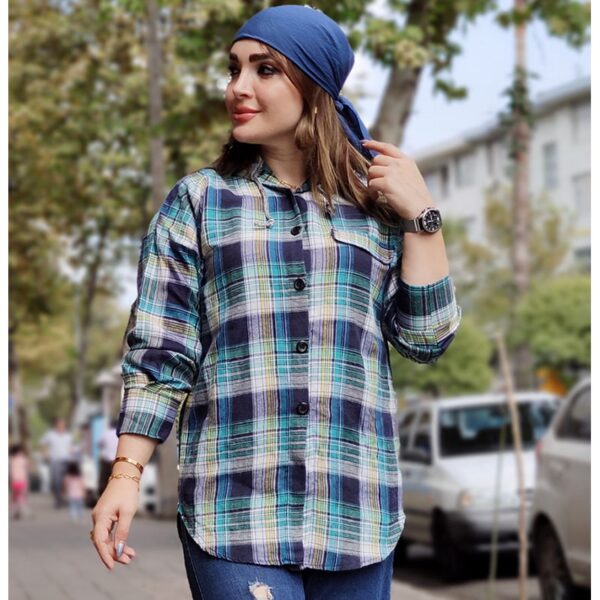 4060020-1-min مانتو چهارخونه کلاهدار - مانتو پاتریس رشت