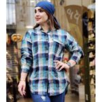 مانتو چهارخونه کلاهدار - مانتو پاتریس رشت
