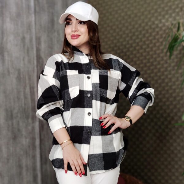 مانتو چهارخونه اسپرت - مانتو پاتریس رشت