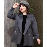 کت سوییت دکمه طلایی - مانتو پاتریس رشت