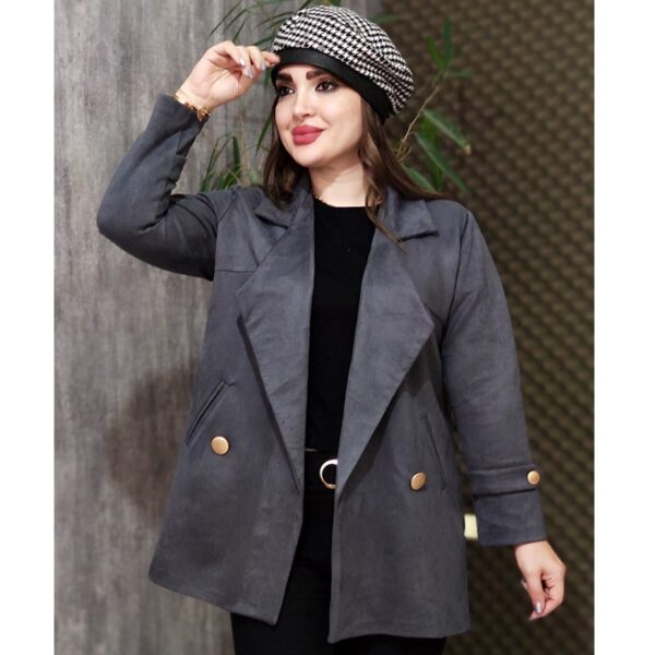 کت سوییت دکمه طلایی - مانتو پاتریس رشت