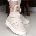 نیم بوت دو چسب کرم - مانتو پاتریس رشت