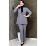 ست کت شلوار تک دکمه مازراتی - مانتو پاتریس رشت
