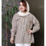 شکت چهارخونه پشمی- مانتو پاتریس رشت