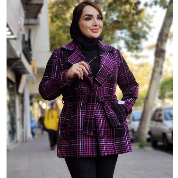 پالتو چهارخونه کوتاه - مانتو پاتریس رشت