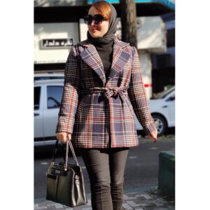 پالتو چهارخونه کوتاه - مانتو پاتریس رشت