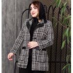 مانتو شانل کتی یقه چرم - مانتو پاتریس رشت