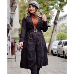 بارانی بلند شنل دار - مانتو پاتریس رشت