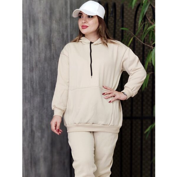 ست هودی شلوار ساده دورس